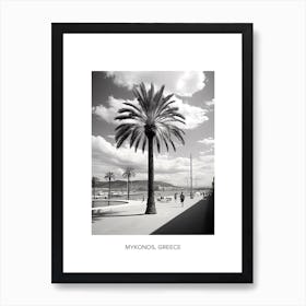 Poster Of Palma De Mallorca, Spain, Photography In Black And White 1 Art Print