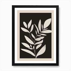 Minimalist Plants & Leaves Art 3 Art Print