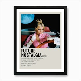 Future Nostalgia 2020 Poster Decor 1 Art Print