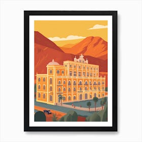 Lima Peru Travel Illustration 3 Art Print