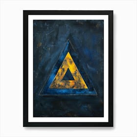 Yellow Triangle Art Print