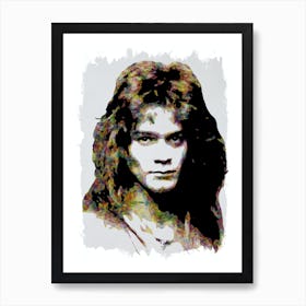 Eddie Van Halen Music Legend Art Print