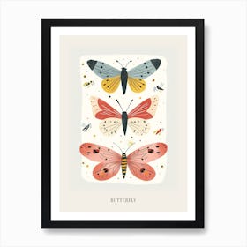 Colourful Insect Illustration Butterfly 15 Poster Art Print