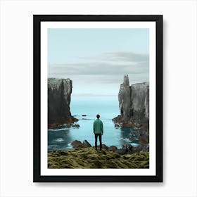 Cliffs Of Iceland Art Print