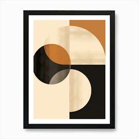 Abstract Canvas Mid Century Art Print