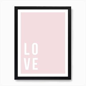 Love Pink Art Print