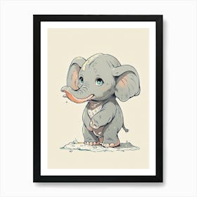 Baby Elephant 2 Art Print