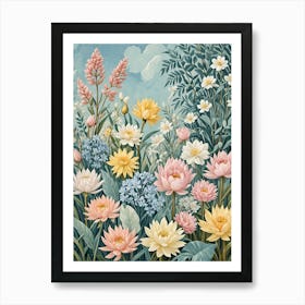 Pastel Secret Garden Art Print