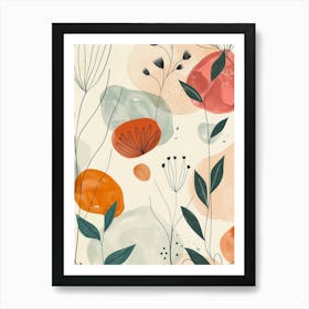 Abstract Floral Pattern 23 Art Print