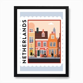 Netherlands 2 Travel Stamp Poster Art Print