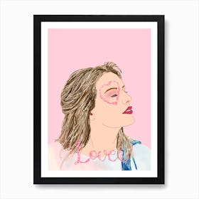 Lover Era -  Taylor Swift portrait  Art Print