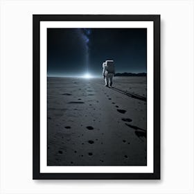 Astronaut Walking On The Moon 1 Art Print