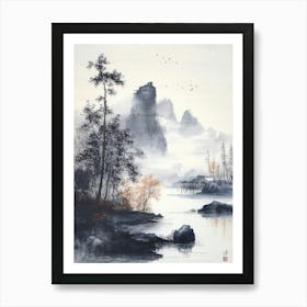 Chinese Traditional Landscape Art Print