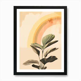 Bohemian Rainbow Plant Art Print