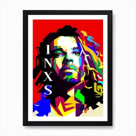 Michel Hutchence Inxs Pop Art Wpap Art Print