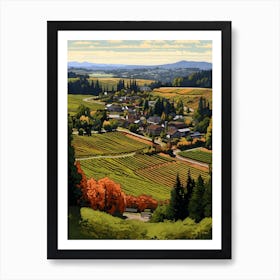 Woodinville Wine Country Fauvism 6 Art Print