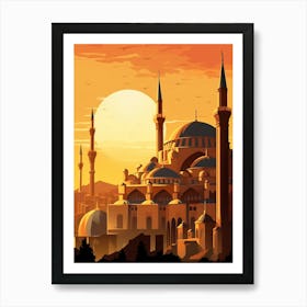 Hagia Sophia Ayasofya Pixel Art 2 Art Print