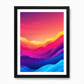 Abstract Landscape Background 1 Art Print