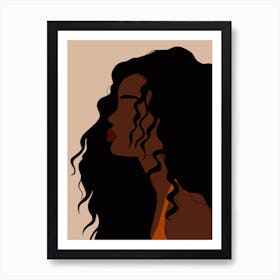 Hair Flowing Art Print