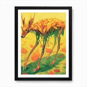 Autumn Deer 2 Art Print