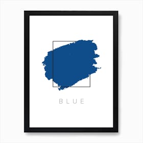 Blue Color Box Art Print