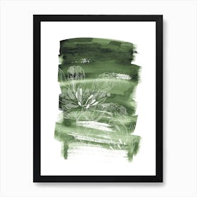 Green Batic Art Print