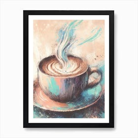 Coffee Painting Art Print