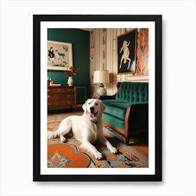 Dog In A Room 1 Art Print