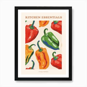 Mixed Pepper Pattern Poster 1 Art Print