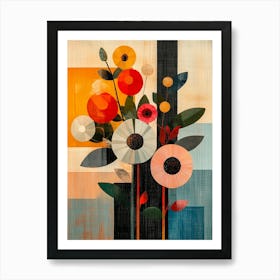 Flowers In A Vase Canvas Print 3 Art Print