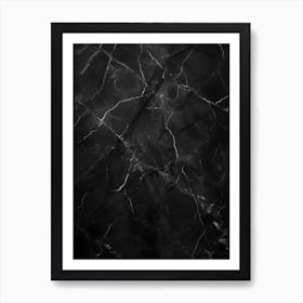 Black Marble Art Print