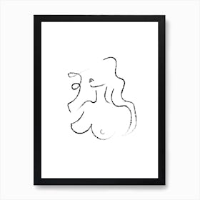 Smoker's swirls Art Print