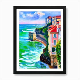 Houses By The Sea Art Print