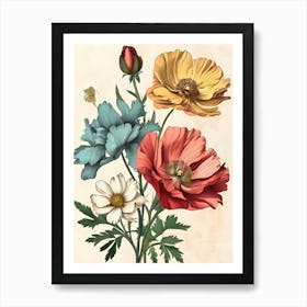 Illustratio Flower 5 1 Art Print