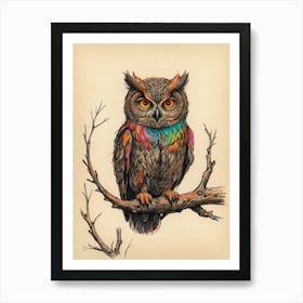 Owl Canvas Print Art Print