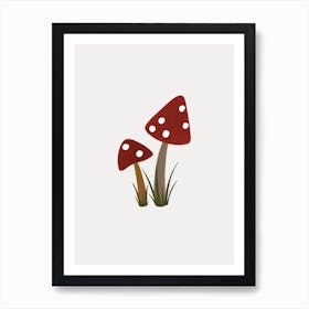 Toadstools Art Print