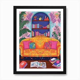 Chill Sofa Positive Room Art Print