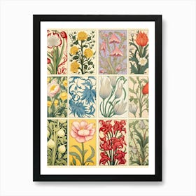 Victorian Flowers Art Print