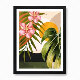 Abstract Tropical Art 6 Art Print