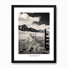 Poster Of Colorado, Black And White Analogue Photograph 2 Art Print