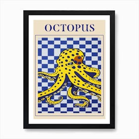 Octopus 2 Seafood Poster Art Print