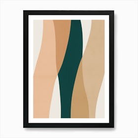 Expressive boho shapes 6 Art Print