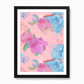 Bougainvillaea Summer Flowers Art Print