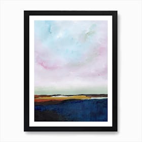 Azurii landscape painting Art Print