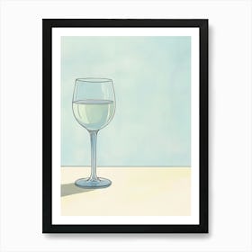 Wine Glass Art Print