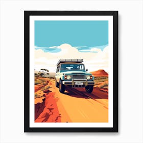A Toyota Land Cruiser In The The Great Alpine Road Australia 4 Art Print