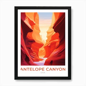 Usa Antelope Canyon Travel Art Print