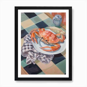 Dungeness Crab Still Life Painting Art Print