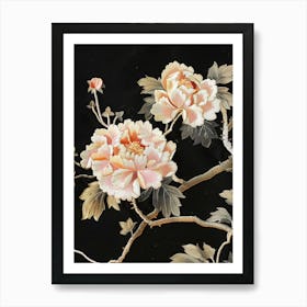 Chinese Peonies 1 Art Print