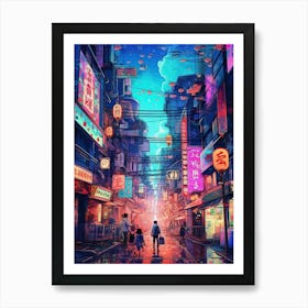 Asian City 2 Art Print